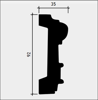 Молдинг 1.51.382 - 92*35*2000мм