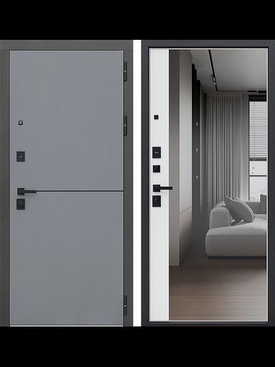 Дверь входная Бриг с молдингом