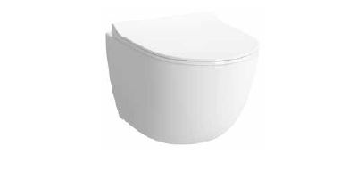 Комплект: подвесной безободковый унитаз с тонким сиденьем с микролифтом, инсталяцией и панелью управления, Vitra Sento Rim-Ex, 9830B003-7207