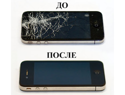 замена стекла iphone 5 (дисплей и сенсор работают)