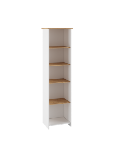 Теодора Шкаф с витриной Белый/Дуб крафт