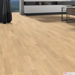 Инженерная доска Haro Дуб Ивизибл 536371 в интерьере детально