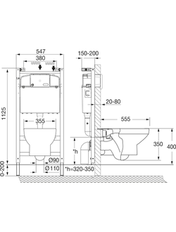 Комплект инсталляции с подвесным унитазом Roca Dama Senso 893104680 slim сиденье (м/л)