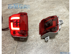 Противотуманки Toyota Land Cruiser 200 16+ красные (2 режима)