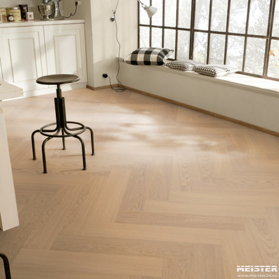 Паркетная доска PS 500 Meister Дуб гармония Чистый 8583 в интерьере