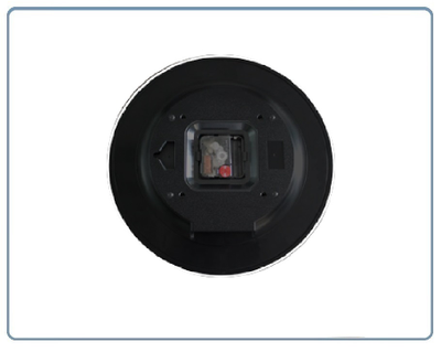 IP видеоняня WiFi/LAN (Настенные часы  чёрные, круглые) с аккумулятором и с DVR, Full HD 2 Mp (HDSmartIPC)