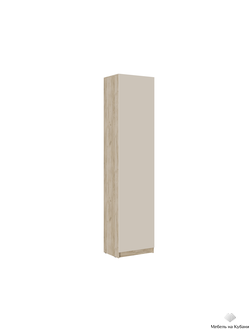 БОСТОН Шкаф ШК-003 ЛДСП Дуб Крафт серый / Кашемир