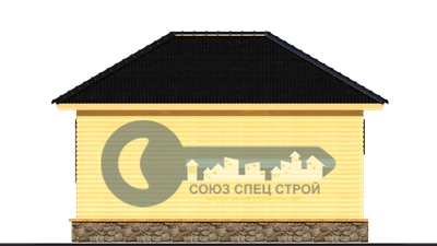 Б-14  ГАБАРИТНЫЕ РАЗМЕРЫ: (6Х4М) 1 ЭТАЖ, ОБЩАЯ ПЛОЩАДЬ: 24М²