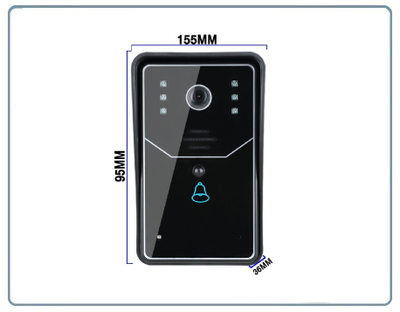 WiFi/LAN вызывная панель видеодомофона, интерком связь с активным подавлением шума, открытие замка через мобильное приложение, HD. до - 10 град.С. (163eye.cc/YooSee)