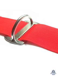 Пряжка стопор на ремень с D-кольцом, нержав. высокая