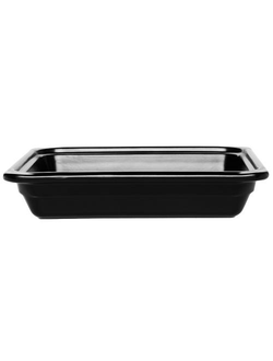 Гастроёмкость керамическая 1/2-65, цвет чёрный