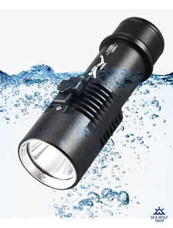 Фонарь подводный Diving D1 T6-1000Lm-белый 13см, с аккум.
