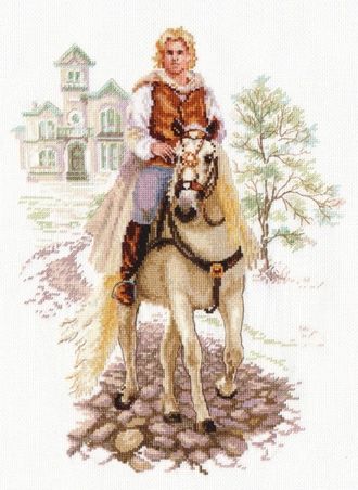 Юноша на белом коне 4-17, Алиса (набор для вышивания)