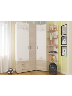 Угловой шкаф в комплекте Эверест 22