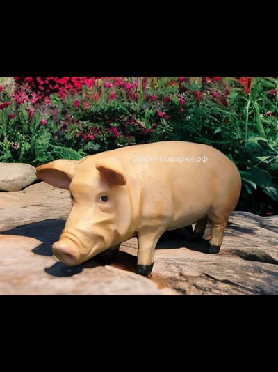 Свинья - символ изобилия и удачи 45*110см  8кг   полистоун Россия 8599/012365*