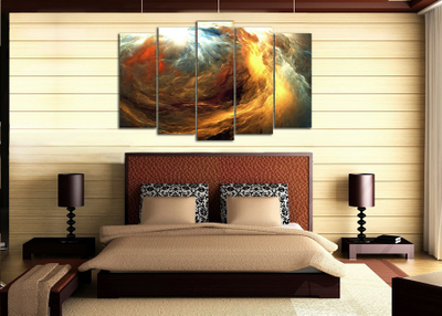 Модульная картина "Взрывные облака"