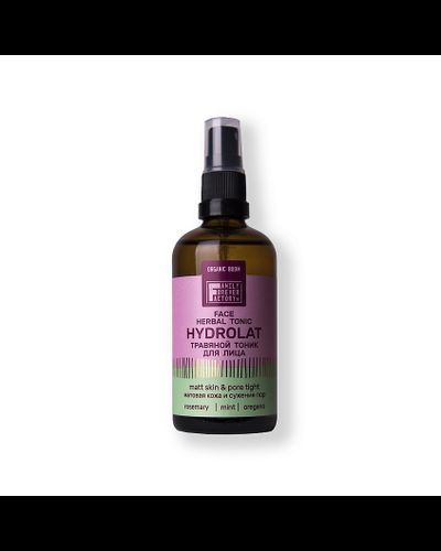 Тоник травяной для лица "Матовая кожа и сужение пор" Organic Boom