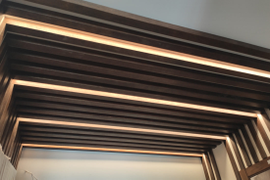 Монтаж подсветки реечного потолка Казань.
