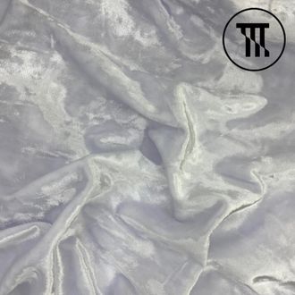 Велюр-стрейч креш, цв. Белый