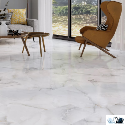 Керамогранит Eurotile Оникс Грис 60x60 см, глянцевый, светло-серый