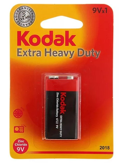Батарейка солевая Kodak Крона 1шт