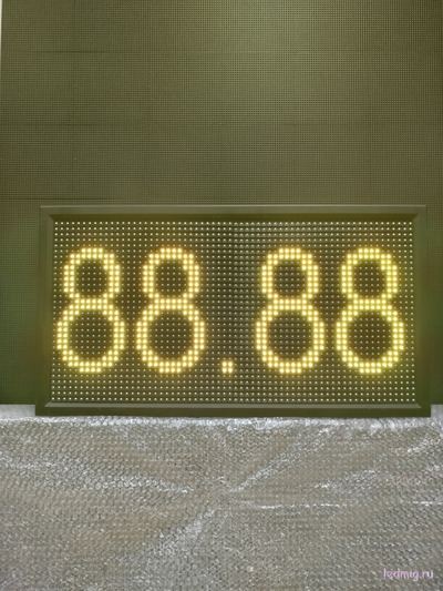 Ценовое табло для АЗС-370*690mm (желтый) 4 и 5 разрядный