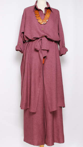 КОСТЮМ БРЮЧНЫЙ "ДВОЙКА" брусника р.50-54