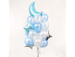 Фонтан голубой с луной