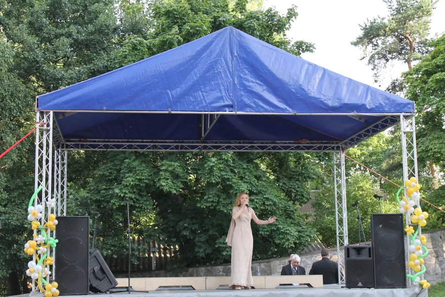 Артисты на празднике