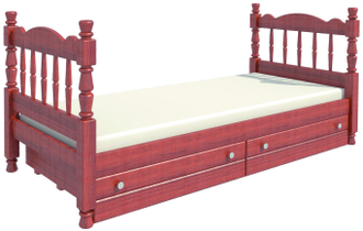 Кровать Алёнка (Браво мебель) (Цвет - на выбор)