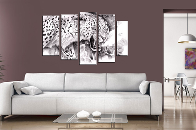 Модульная картина "Оскал зверя"