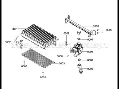 Комплект форсунок для котла Viessmann Vitopend 100-W, 12-24 кВт (сжиженный газ)