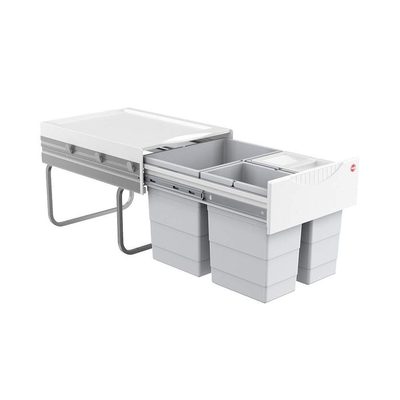 ВСТРАИВАЕМОЕ ВЕДРО ДЛЯ МУСОРА 35Л SPACE SAVING HAILO