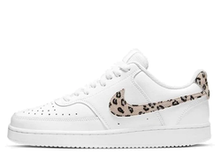 Кроссовки Nike Court Vision Leopard Swoosh - White женские DD9665-100
