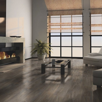 Виниловый пол Wineo 800 Wood Balearic Wild Oak DLC00078 в интерьере гостиной