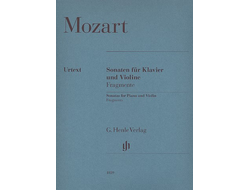 Mozart: Fragments from Sonatas for Piano and Violin