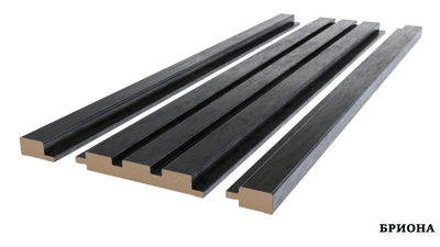 ПАНЕЛЬ СТЕНОВАЯ РЕЕЧНАЯ  МДФ Черное дерево 2800X119X16