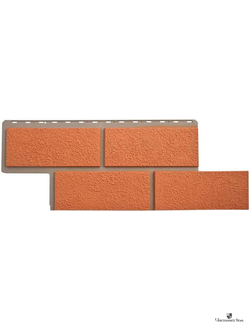 Камень Неаполитанский 430*1000 мм Терракотовый