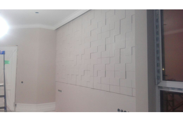 Смонтированные и покрашенные панели