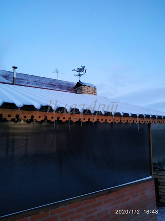 Флюгер на крышу Кошка с птичкой