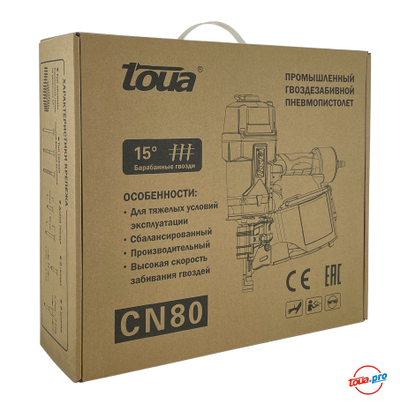 Пневматический гвоздезабивной пистолет Toua CN80