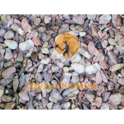 Розовый мрамор галтовка, фракция 5-10 мм
