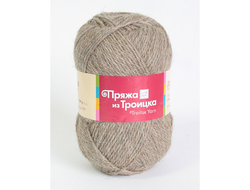 Пряжа для вязания Деревенька из Троицка Состав пряжи: 100% шерсть Длина нити (м): 170 Вес мотка (г): 100  цвет   натуральный св. серый