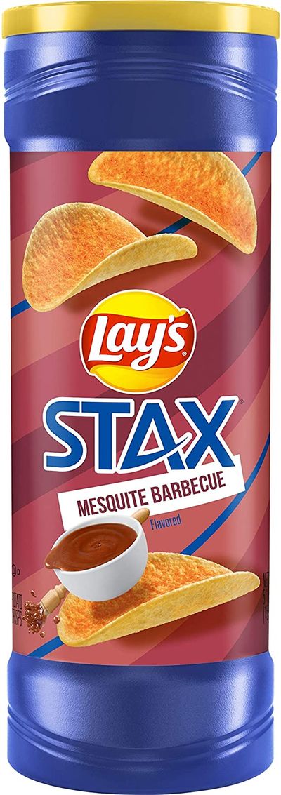 Чипсы Lays Stax Барбекю  в тубе 155,9гр (11 шт)