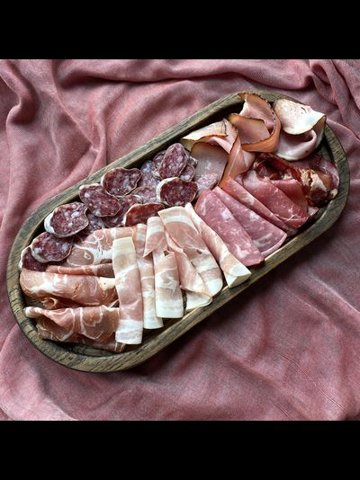 тарелка из дуба для закусок