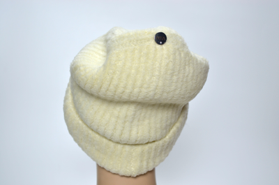 Кашемировая белая шапка для женщин Vizio Collezione