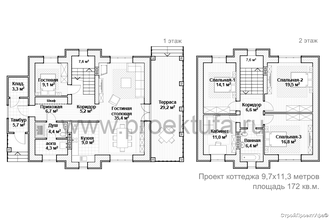 Проект дома К-172 кв.м