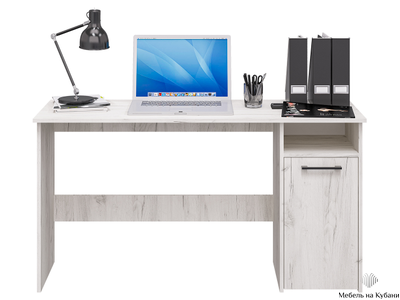 Фронда-7 стол письменный с тумбой Крафт светлый