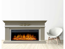 Линейный камин электрический Bergamo