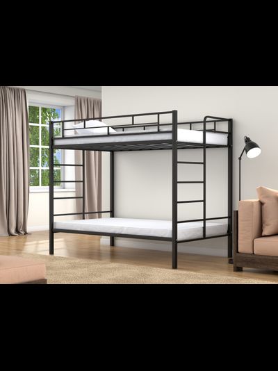 Двухъярусная кровать Валенсия 120 Твист Черный фото